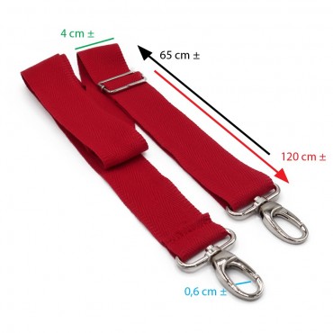 Strap Bag Fabric  Simple Red