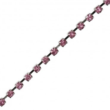 Rhinestone chain threads 2mm pp24 Lilac