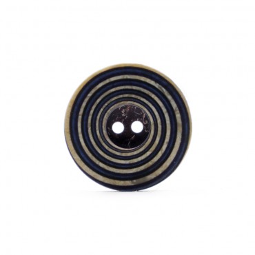 Coconut Button Spiral Navy 1 pc