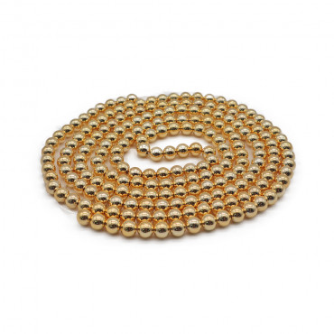 8mm Gold Pearls String