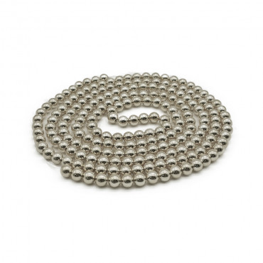 Perlas de 8mm Plata ensartadas
