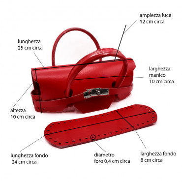 Set de bolso Birkin Rojo