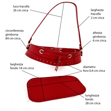 Set Bolso Cubo Rojo