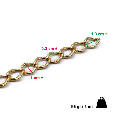 Chain Roll 13x10 Gold Mt5