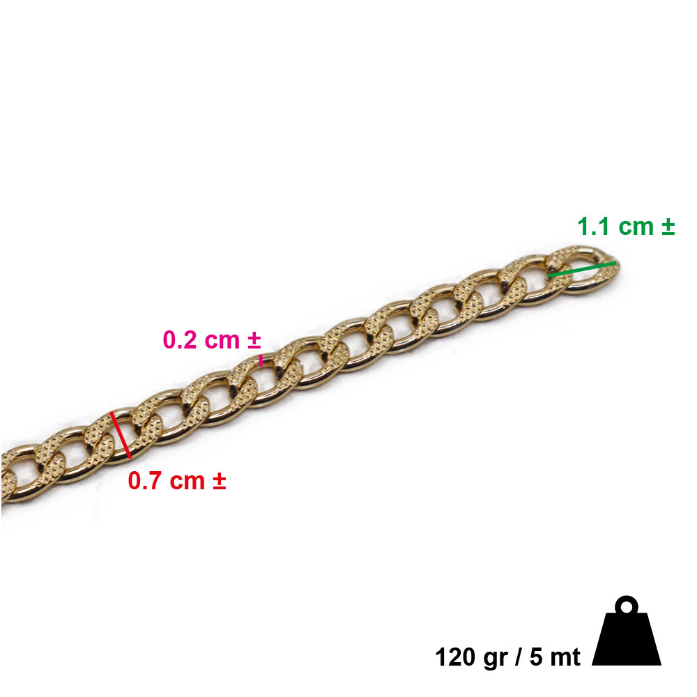 Cadena Roll 11x7 Oro Mt5
