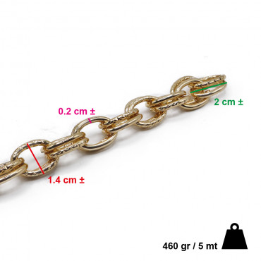 Chain Roll 20x14 Gold Mt5