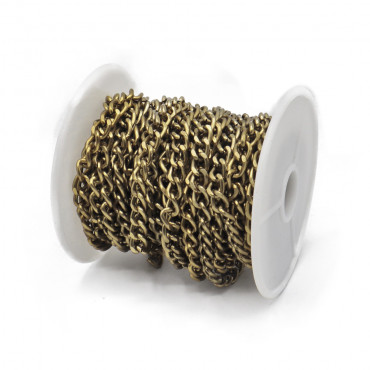 Chain Roll 7x5 Bronze Faceted Mt5