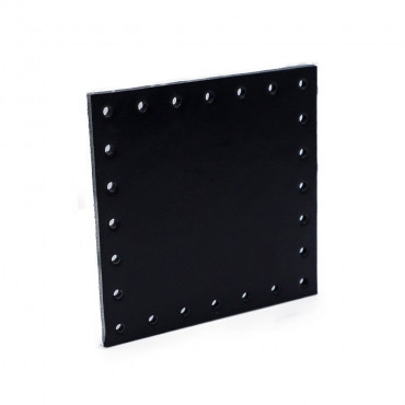 Square Eco leather 7x7 Black 1pz