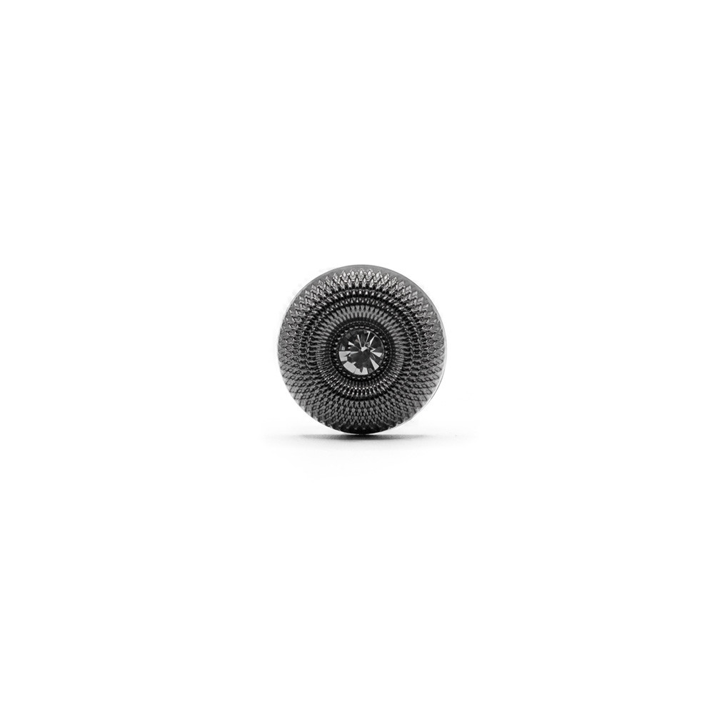Jewel Button Donut 13x3 Gunmetal