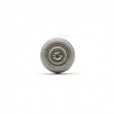 Jewel Button Donut 18X4 Silver