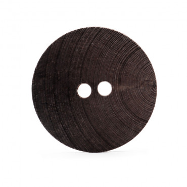 Button Giant Wood Dark Brown 1 pz