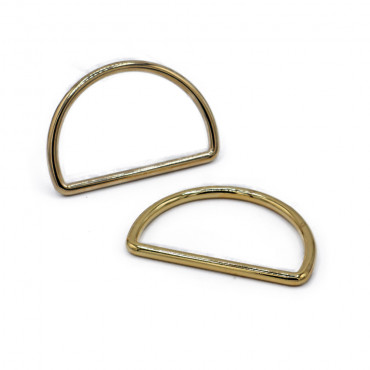 Semicircular Rings Gold 50mm