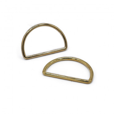 Semicircular Rings Gold 40mm