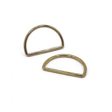 Semicircular Rings Gold 30mm