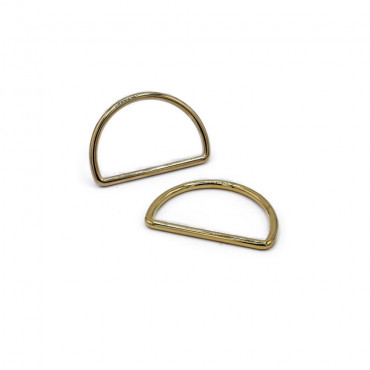 Semicircular Rings Gold 25mm