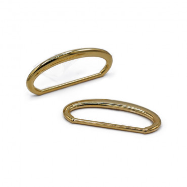 Oval Rings Gold 40 mm