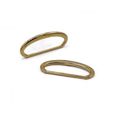 Oval Rings Gold 30 mm