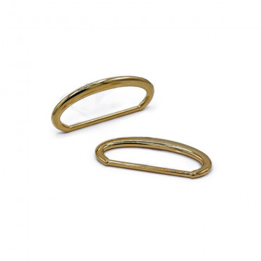 Oval Rings Gold 25mm