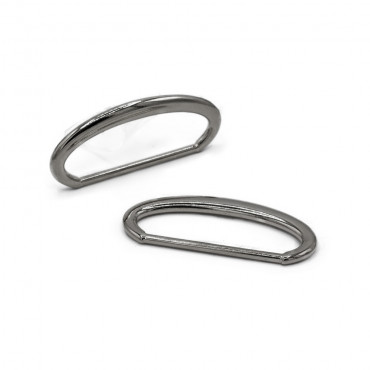 Oval Rings Silver 40 mm