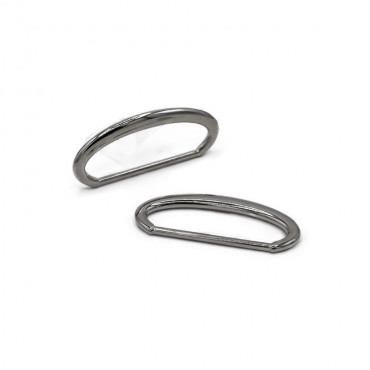 Oval Rings Silver 25mm