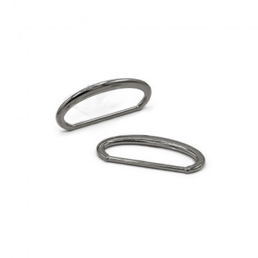 Oval Rings Silver 20mm