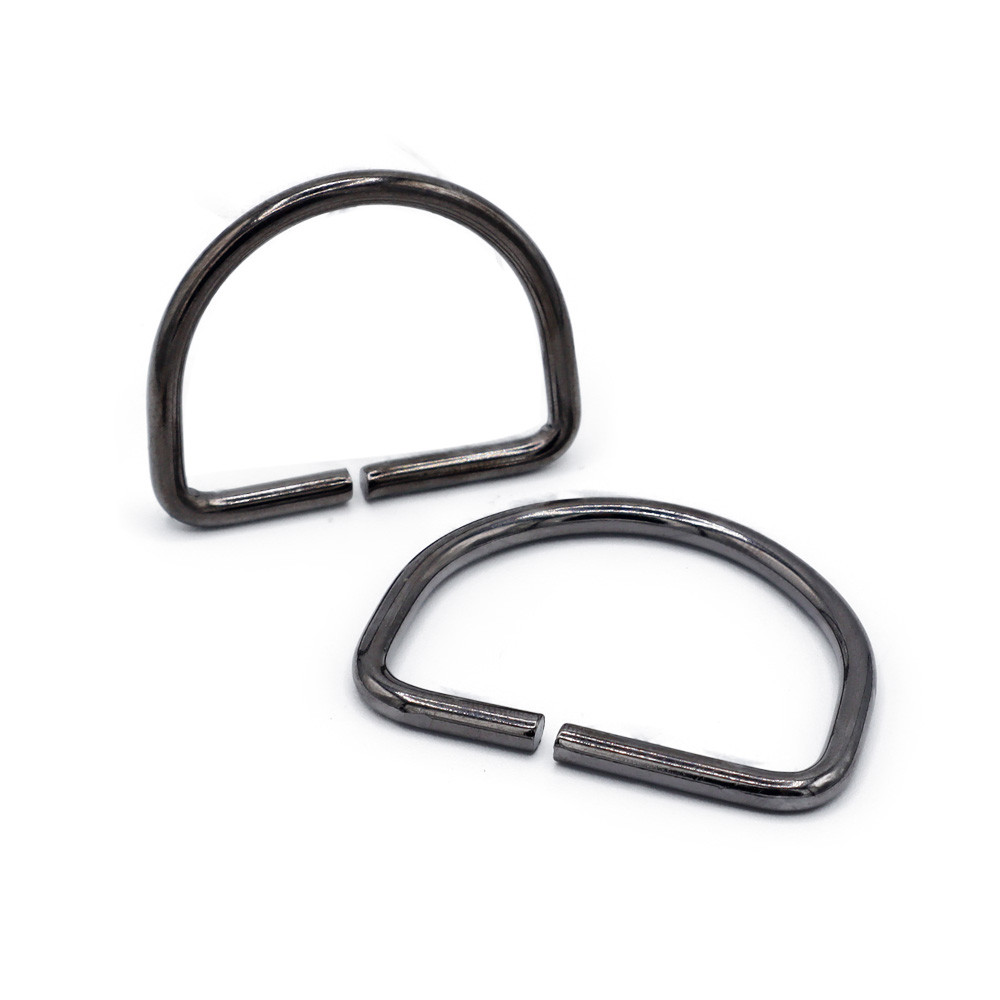 Anneaux semi circulaires ouverts Gunmetal 40mm