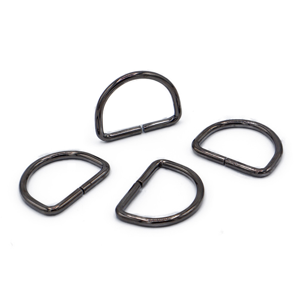 Anneaux semi-circulaires ouverts Gunmetal 20mm