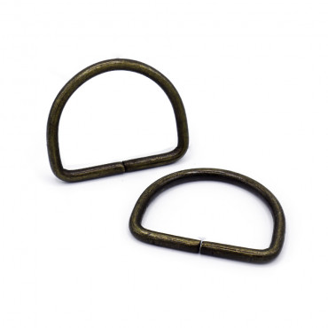 Semi circular open rings Brass  40mm