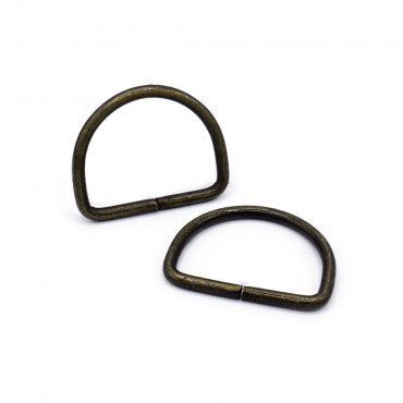 Semi circular open rings Brass 35mm