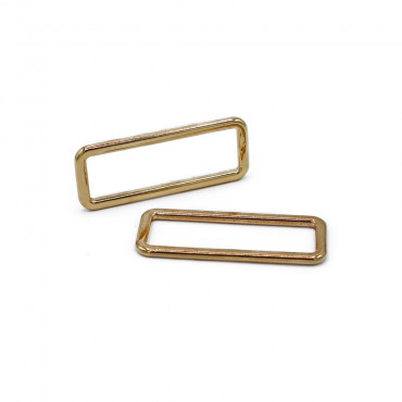 Rectangular rings Gold 40mm