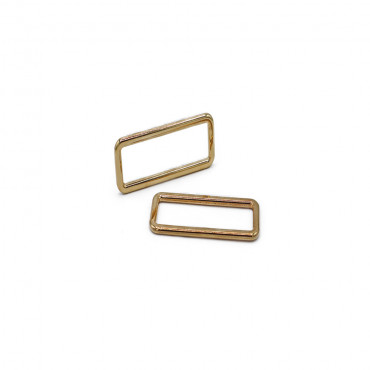 Rectangular rings Gold 30mm