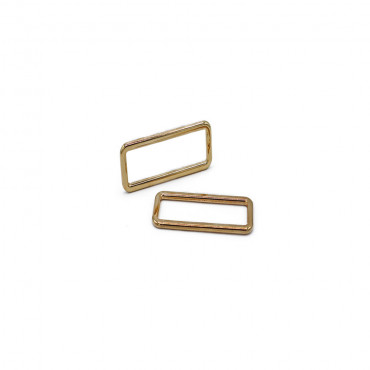 Rectangular rings Gold 25mm