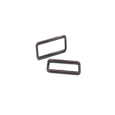Rectangular rings Gunmetal gray 30mm