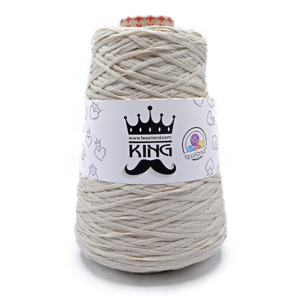 King Ecrù cotton blend ribbon Grams 250
