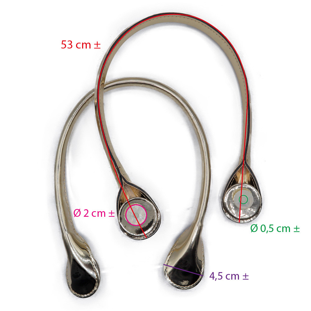 Handles Obag Specchiato Platinum