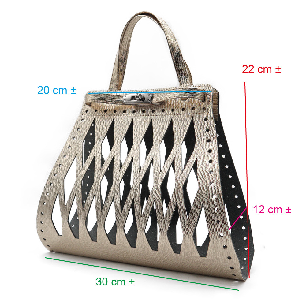 Set de bolso Eiffel Lizzy Platino