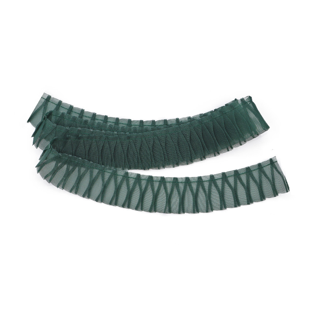 Nastro Tulle Plissé Verde