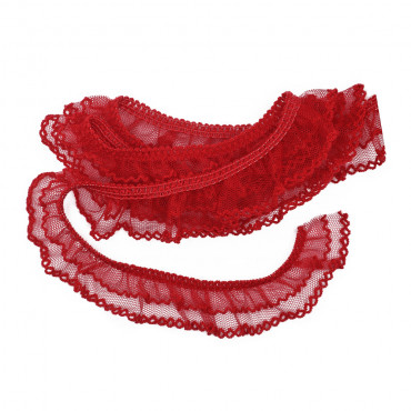 Elastic Tulle Ribbon Red
