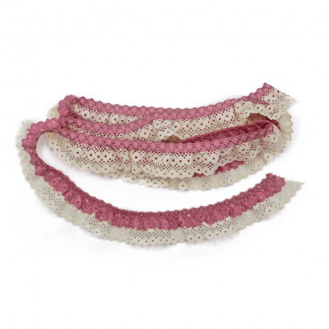 Double Lace Ribbon Old Rose