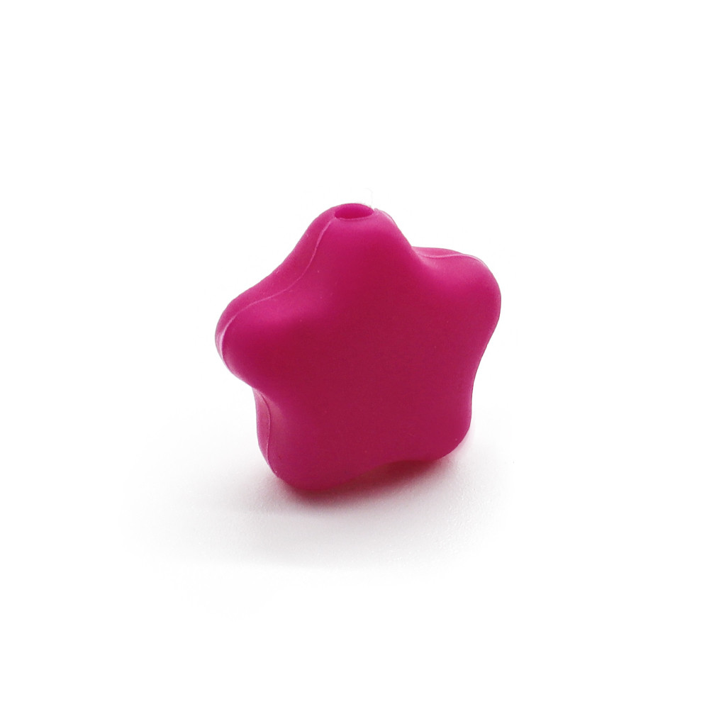 Dark Pink Star Bead