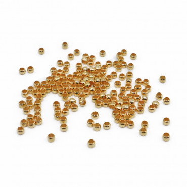 Crimp Beads Gold 3mm Nickel...