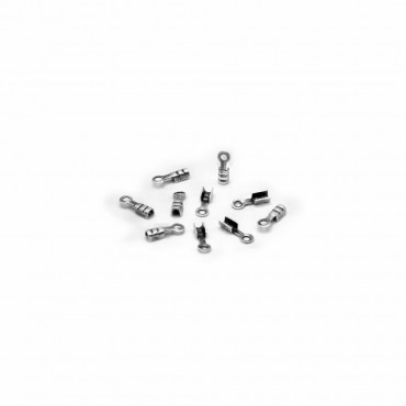 Wire Stopper Silver 1mm Nickel Free 10 pcs