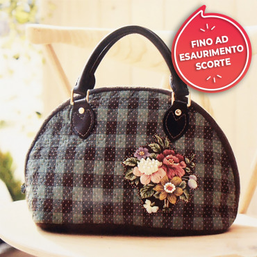 Patchwork - Bag with squares - floral patch-Art.621683