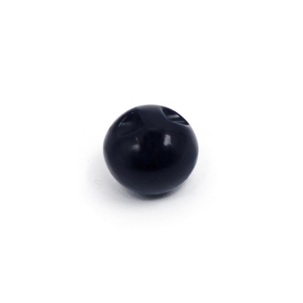 Botón Iride Esfera 15 mm Azul liso 1 pz