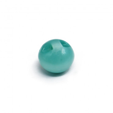 Bouton Iride Sphère 15 mm Turquoise 1 pc