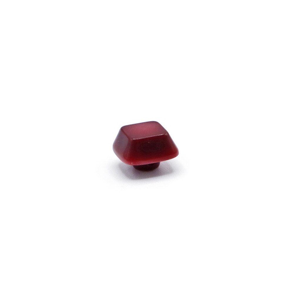 Bouton Iride Cube 9 mm Bordeaux 1 pc