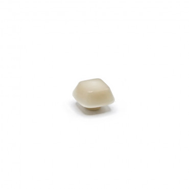 Button Iride Cube 9 mm Cream 1 pc