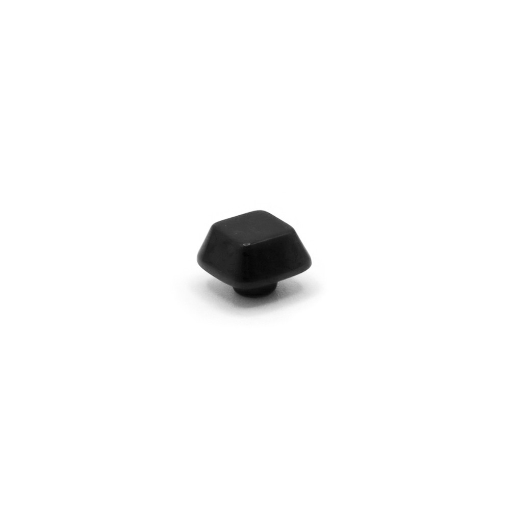 Botón Iride Cubo 9 mm Negro 1 pz