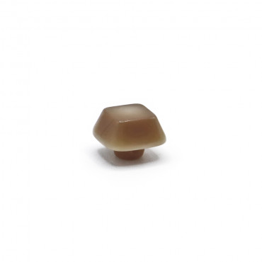 Button Iride Cube 10 mm Walnut 1 pc