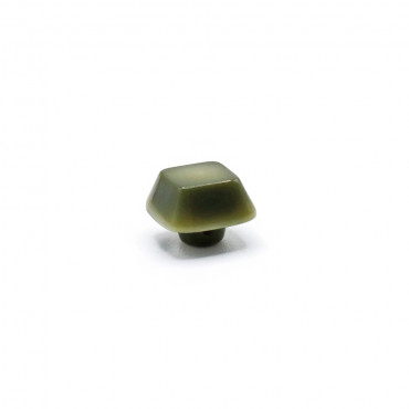 Button Iride Cube 10 mm Sage 1 pc